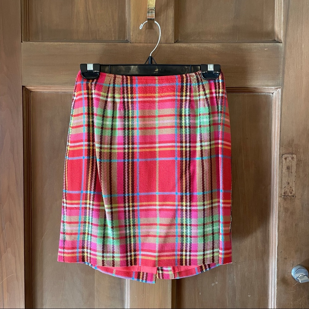 Emanuel Ungaro plaid skirt